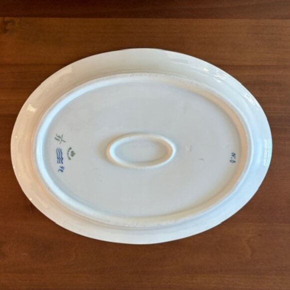 Royal Copenhagen Vintage Blue Fluted Serving Platter - 13" - Picture 2 of 3